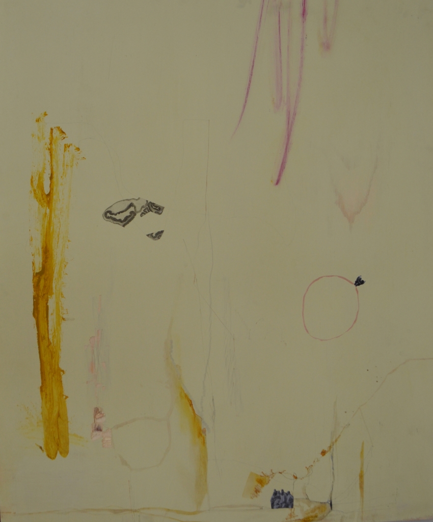 Julia Higgs	The curious incident of the man in the night-time	2006	Crayon, pencil, acrylic paint, black and white printed images, transparency film, glue on wood	108 x 90 cm	Sculpture	Master of Visual Arts