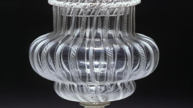Covered cup, Murano glass c. 1560; British Museum, London.