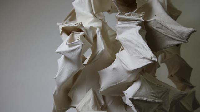 Peng Qian, Rock Garden in Fantasy, fabric and clay, variable dimensions, 2016, image courtesey of the artist