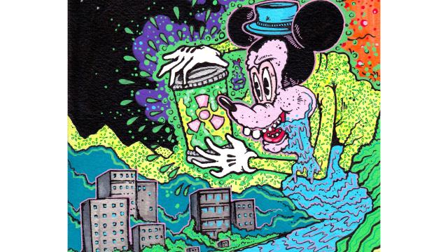 Adam Kinninmont, Evil Rats, 2012, gouache & paint markers on card, 29.7 x 42.0 cm
