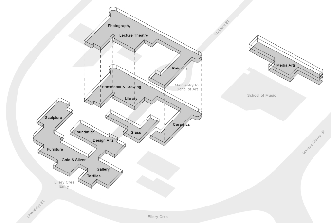 School of Art map
