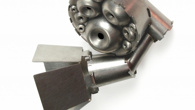 Simon Cottrell exhibits in 'A Fine Possession: Jewellery and Identity' at Powerhouse Museum Sydney. 'Bulbs to Barn Doors' 2010, Collection of Griffith Regional Art Gallery. National Contemporary Jewellery Award Winner 2010.