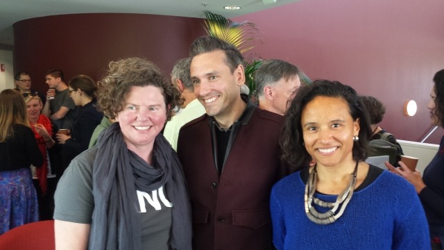 DECRA recipients Dr Ursula Frederick and Dr Michelle Antoinette, with Discovery Project participant Dr Robert Wellington