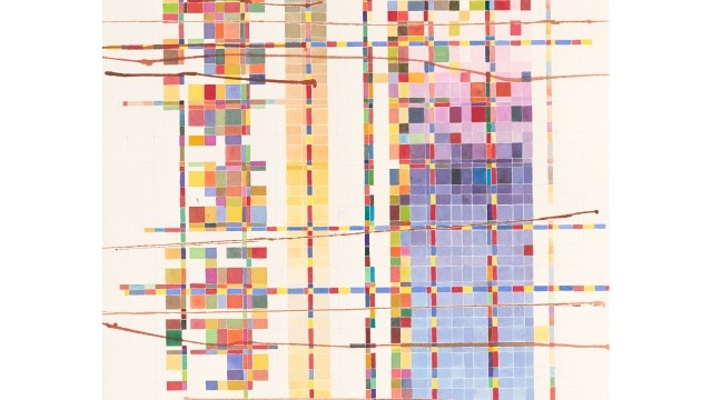 Liz Bodey, Small Songs No. 3, 2013, pencil, watercolour, sand on Arches paper, 106 x 76 cm