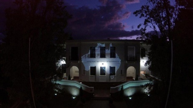 Projections on the National Archives of Australia in 2015