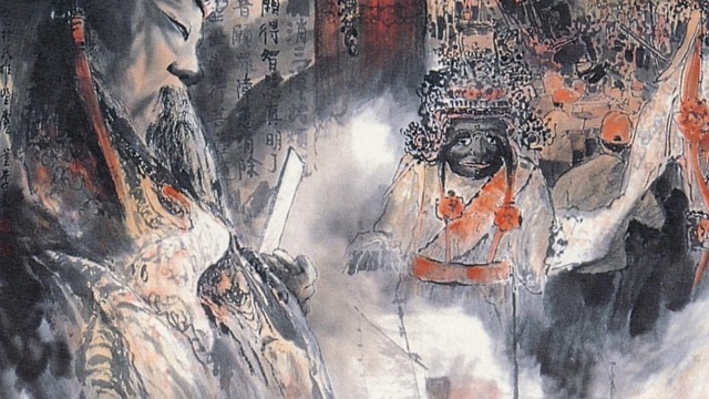 Da Dun Fine Arts Hsueh-Wu Tung, Guardian, ink wash