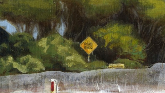 Hayley Lander We Might As Well Be Blind (Detail) 2013 11.0 x 10.0 cm oil on board