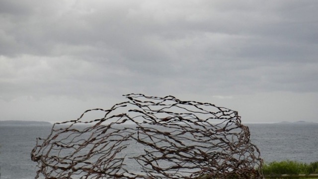 Hannah Quinlivan - Enfolding, 2012. Hand-forged steel. 190 x 220 x 260 cm.