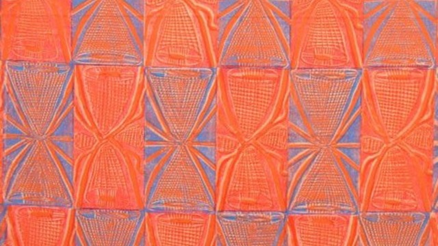 TELLING STORIES ON FABRIC Helen Lanyinwanga, Fish Trap, 2013, cotton, 200 x 110 cm. Photographer: Tess Hesseltine