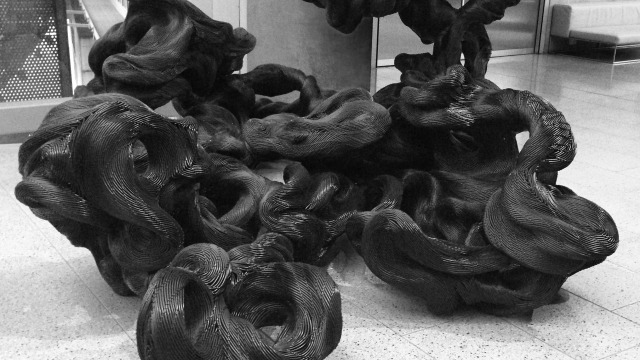 Lucy Irvine: new works Lucy Irvine, 'Before the after', 2014, pvc garden hosing and cable ties, from the NGV exhibition Melbourne Now, 2014