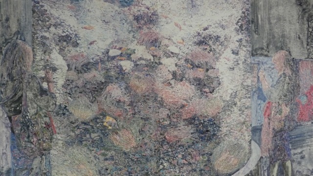 SOA&D PhD candidate Leah Bullen and alumna Camille Serisier in the Bermingham National Watercolour Prize