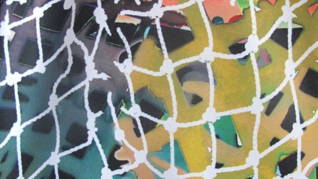 Image: Lorenzo Ketchell, detail of digital print fabric leggings
