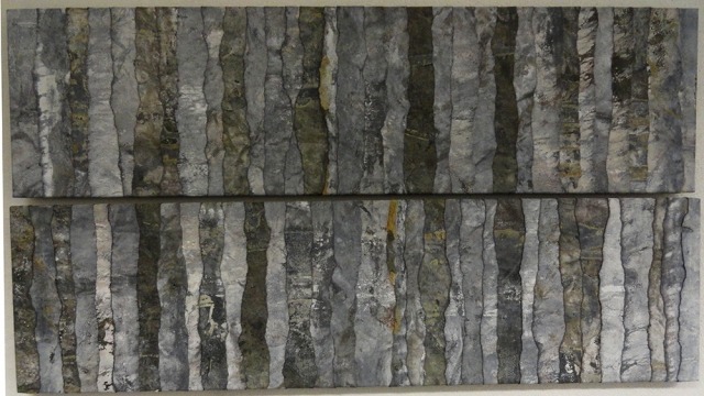 Ground Truthing Lars Wetselaar, Yarrabuck, 2012, Lead, Masonite, fixative, 38.5 x 31 cm