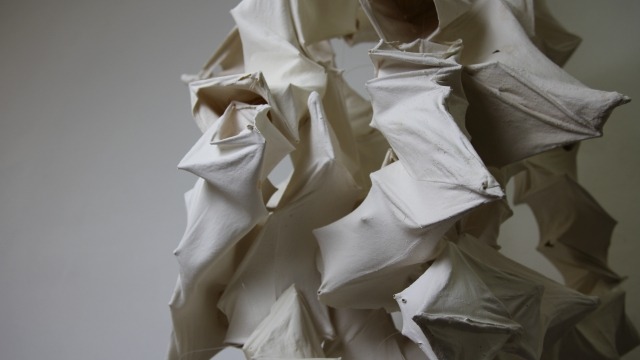 Peng Qian, Rock Garden in Fantasy, fabric and clay, variable dimensions, 2016, image courtesey of the artist