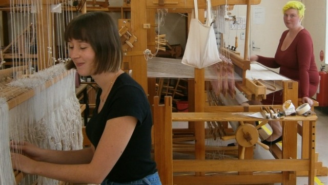 Costume production in the Textiles Workshop Ruby Berry and Francesca Bleeker