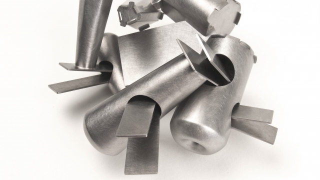 Simon Cottrell NGA Acquisition Brooch: 'Round and back back' Monel and Stainless steel 70x60x30mm