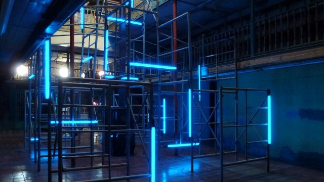 Christoph Dahlhausen Image: stabilizing light, 2013 installation @ La Mexicana, art festival La Ruta 1, Chihuahua, Mexico