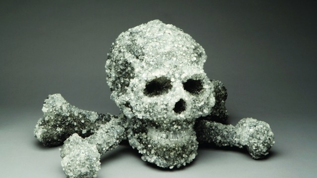 Tim Horn, White Death, 2009, crystalised rock sugar, shellac. Photographer: Addison Doty.