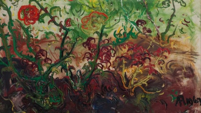 Detail of Unnamed (Flowers) by Affandi