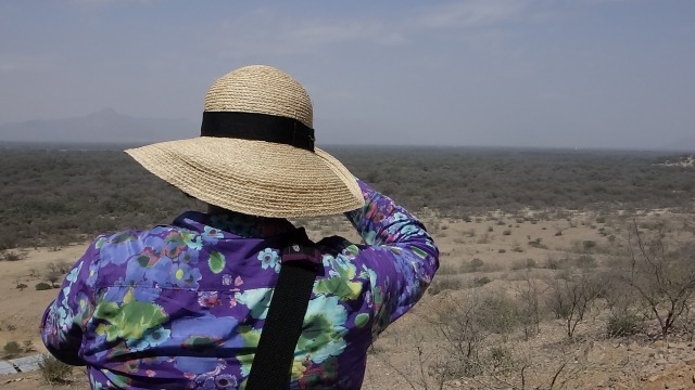 Image: John Reid - Dr Ximena Briceno surveys a dry forest in northwest of Lima, Perú, 2014