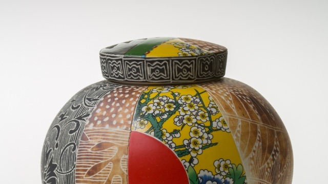 Janet DeBoos, Hybrid Lidded Jar (This piece will be in her solo exhibition at Sabbia gallery in November 2012)
