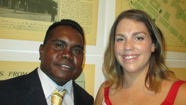 Yinamala Gumana (NT winner) and Kate Barker (ACT winner) (Image CCAS SOCIAL PAGES)