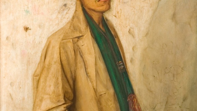 Masters of Modern Indonesian Portraiture Seminar Image: Harijadi Sumodidjojo - 'Potret diri' c. 1955. Collection of the National Gallery of Indonesia.