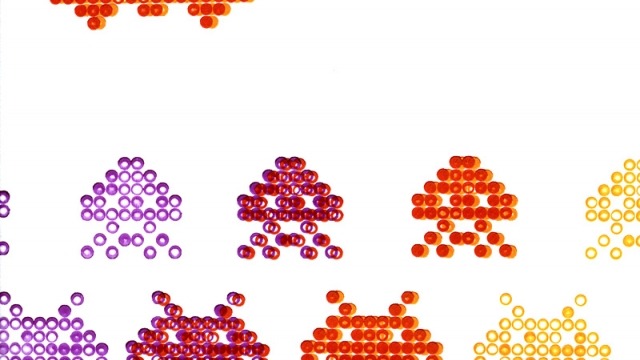 Natalie Azzopardi, 2010 Game Over: Space Invaders Letterpress on paper, 350 x 250mm