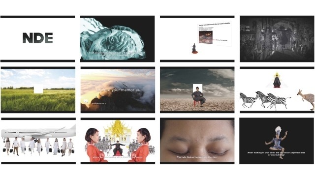 Compilation of twelve images of installation video.