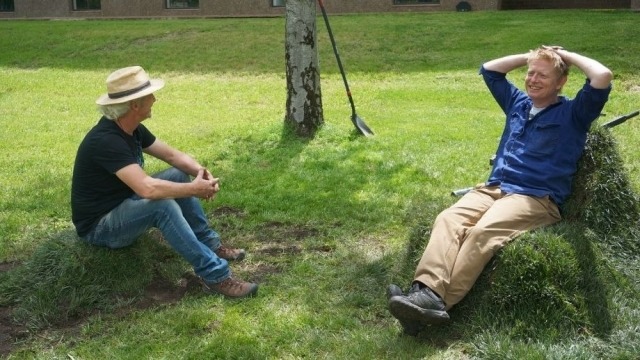 Furniture students create on campus "lawn chair"
