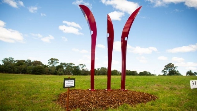 Sculpture @ Shaw Winery emerging artist winner, Redgum by Naomi Royds. Picture: Elesa Kurtz