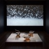 Anna May Kirk, Forecasting the touch of change, 2022   Blown glass, oxidising copper, storm glass chemical composition according to the 1859 instructions of Admiral Robert FitzRoy, video duration 5 minutes.    Photo credit Document Photography. 